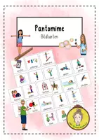 Vorschau - Spiele - Thema Verben: Bildkarten zur Pantomime - Deckblatt