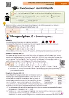 Vorschau - Arbeitsblätter - Erwartungswert, inkl. Lernvideos - Deckblatt