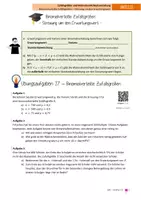 Vorschau - Arbeitsblätter - Streuung um den Erwartungswert, inkl. Lernvideos - Deckblatt