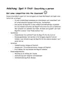 Vorschau - Arbeitsblätter - Spot it first: Describing a person (Vokabelspiel) - Seite 1