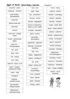 Vorschau - Arbeitsblätter - Spot it first: Describing a person (Vokabelspiel) - Seite 3