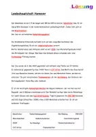 Vorschau - Arbeitsblätter - Landeshauptstadt Hannover: Lückentext mit Infokarten inkl. Lösung - Deckblatt