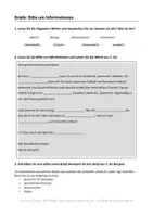 Vorschau - Arbeitsblätter - B1 DTZ Bitte um Information_Zeitschriftenabo - Deckblatt