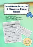 Vorschau - Klassenarbeiten - Materialpaket Lernzielkontrolle HSU 4. Klasse - Deckblatt