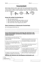 Vorschau - Arbeitsblätter - Forscherblatt Sehvorgang Eduki - Deckblatt