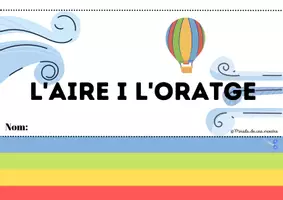 Vista previa - Hojas de trabajo - Flipbook: L'aire i l'oratge (aparells meteorologics) - página 1