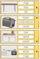 Aperçu - Apprentissages en autonomie - Kitchen Clipcards English Anglais - Page 3