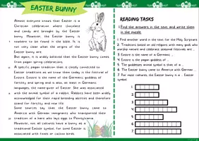 Vorschau - Aufgabenkarten - Easter - 6 Reading Task Cards (inkl. Vokabelliste und Lösungen) - Seite 3