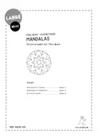 Vorschau - Mal- und Bastelvorlagen - Mini-Buch - Kleine Pause - Mandalas - Seite 1