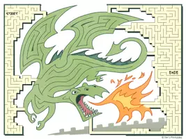 Vorschau - Arbeitsblätter - Drachenlabyrinth - Deckblatt