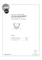 Vorschau - Mal- und Bastelvorlagen - Mini-Buch - Spiel und Spaß - Im Hutgeschäft - Seite 1
