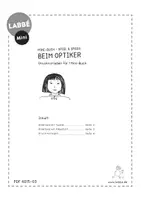 Vorschau - Mal- und Bastelvorlagen - Mini-Buch - Spiel und Spaß - Beim Optiker - Seite 1