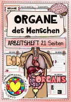 Vorschau - Arbeitsblätter - Arbeitsheft - Die Organe des Menschen - Der Körper - Deckblatt