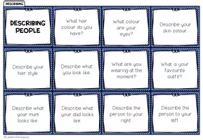 Vorschau - Spiele - DESCRIBING PEOPLE - Conversation Cards - Seite 1