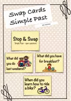 Vorschau - Spiele - Simple Past - Stop & Swap Card Game - Deckblatt