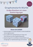 Vorschau - Spiele - Graphomotorik-Würfel: Großes Bastelset mit vielen Spielanregungen - Deckblatt