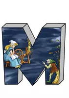 Vorschau - Präsentationen/Tafelbilder - Schriftzug "Märchen" zum Ausdrucken (3D) - Seite 2
