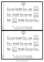 Vorschau - Arbeitsblätter - Lese-Flitzer | Buchstabe C/c | Lesetempo-Training | Grundschrift - Seite 2