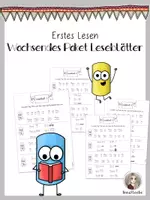 Vorschau - Arbeitsblätter - Leseblätter - Wachsendes Paket für die erste Klasse - Deckblatt