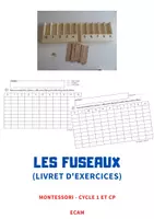 Aperçu - Feuilles d'exercices - MONTESSORI / les fuseaux : livret d'exercices - Page de couverture
