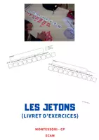 Aperçu - Feuilles d'exercices - MONTESSORI / les jetons : livret d'exercices - Page de couverture
