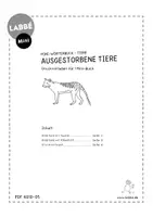 Vorschau - Mal- und Bastelvorlagen - Mini-Buch - Tiere - Ausgestorbene Tiere - Seite 1