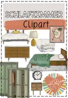 Vorschau - selbst erstellte Cliparts/Grafiken - CLIPARTS Schlafzimmer - Deckblatt