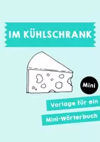 Vorschau - Mal- und Bastelvorlagen - Mini-Buch - Sachthemen - Im Kühlschrank - Deckblatt