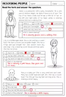 Vorschau - Arbeitsblätter - DESCRIBING PEOPLE - Reading Comprehension - Seite 2