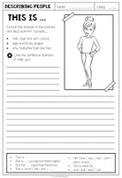 Vorschau - Arbeitsblätter - DESCRIBING PEOPLE - Writings (2-fach differenziert) - Seite 1