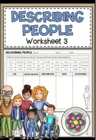 Vorschau - Arbeitsblätter - DESCRIBING PEOPLE - Worksheet 3 (Vocabulary) - Deckblatt