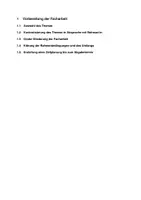 Vorschau - Arbeitsblätter - Inhaltsverzeichnis - Facharbeit - Seite 1