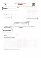 Vorschau - Arbeitsblätter - Parameter in der Analysis (mit Lernvideo) - Seite 1