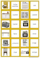 Aperçu - Jeux - Kitchen Matching Cards Game Anglais - Page 1