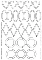 Vorschau - Mal- und Bastelvorlagen - Bunte Klunker - eine Symmetrieübung für Klein und Groß - Seite 3