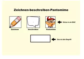 Vorschau - Spiele - digitales Spiel als Numbers-Datei: Zeichne, erklären, Pantomime, digital mit 90 Begriffen (zum Abändern!) - Seite 2