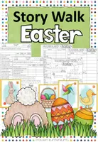 Vorschau - Arbeitsblätter - Story Walk Easter / Lesespaziergang Englisch Ostern - Deckblatt