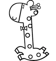 Aperçu - Matériel pour travaux manuels / dessin - Coloriages Girafe - Page 3
