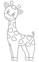 Aperçu - Matériel pour travaux manuels / dessin - Coloriages Girafe - Page de couverture