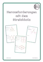 Vorschau - Arbeitsblätter - Streichholzknobeleien (mit Lösungen) - Deckblatt