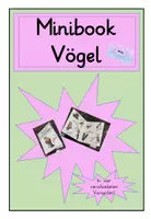 Vorschau - Stationenlernen - Minibook zum Thema Vögel - Deckblatt