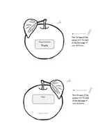 Aperçu - Matériel pour travaux manuels / dessin - Anglais - Dictionnaire illustré sur le thème des fruits (fruits) - Picture Dictionary English - Page 1