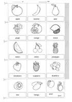 Aperçu - Matériel pour travaux manuels / dessin - Anglais - Dictionnaire illustré sur le thème des fruits (fruits) - Picture Dictionary English - Page 2