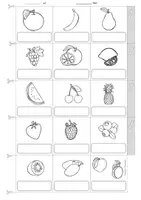 Aperçu - Matériel pour travaux manuels / dessin - Anglais - Dictionnaire illustré sur le thème des fruits (fruits) - Picture Dictionary English - Page 3
