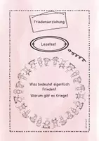 Vorschau - Arbeitsblätter - Was bedeutet Frieden? Lesetext mit Fragen und weiteres Material. Stationen. Sachtext über Krieg und Frieden - Klasse 2, 3, 4 Deutsch, Ethik, Religion, Sachunterricht - Seite 1