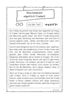 Vorschau - Arbeitsblätter - Was bedeutet Frieden? Lesetext mit Fragen und weiteres Material. Stationen. Sachtext über Krieg und Frieden - Klasse 2, 3, 4 Deutsch, Ethik, Religion, Sachunterricht - Seite 2