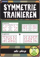Vorschau - Arbeitsblätter - Symmetrie trainieren, symmetrisch zeichnen in drei Schwierigkeitsstufen - Deckblatt