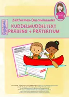 Vorschau - Arbeitsblätter - Präsens und Präteritum unterscheiden - Kuddelmuddeltext - Deckblatt