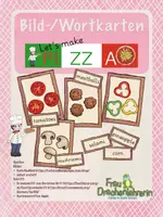Vorschau - Präsentationen/Tafelbilder - Bild- Wortkarten - Let’s make pizza - Deckblatt