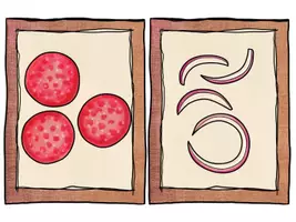 Vorschau - Präsentationen/Tafelbilder - Bild- Wortkarten - Let’s make pizza - Seite 1